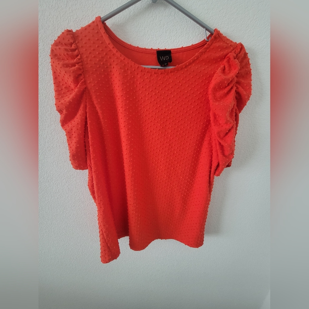 Red textured top from W5